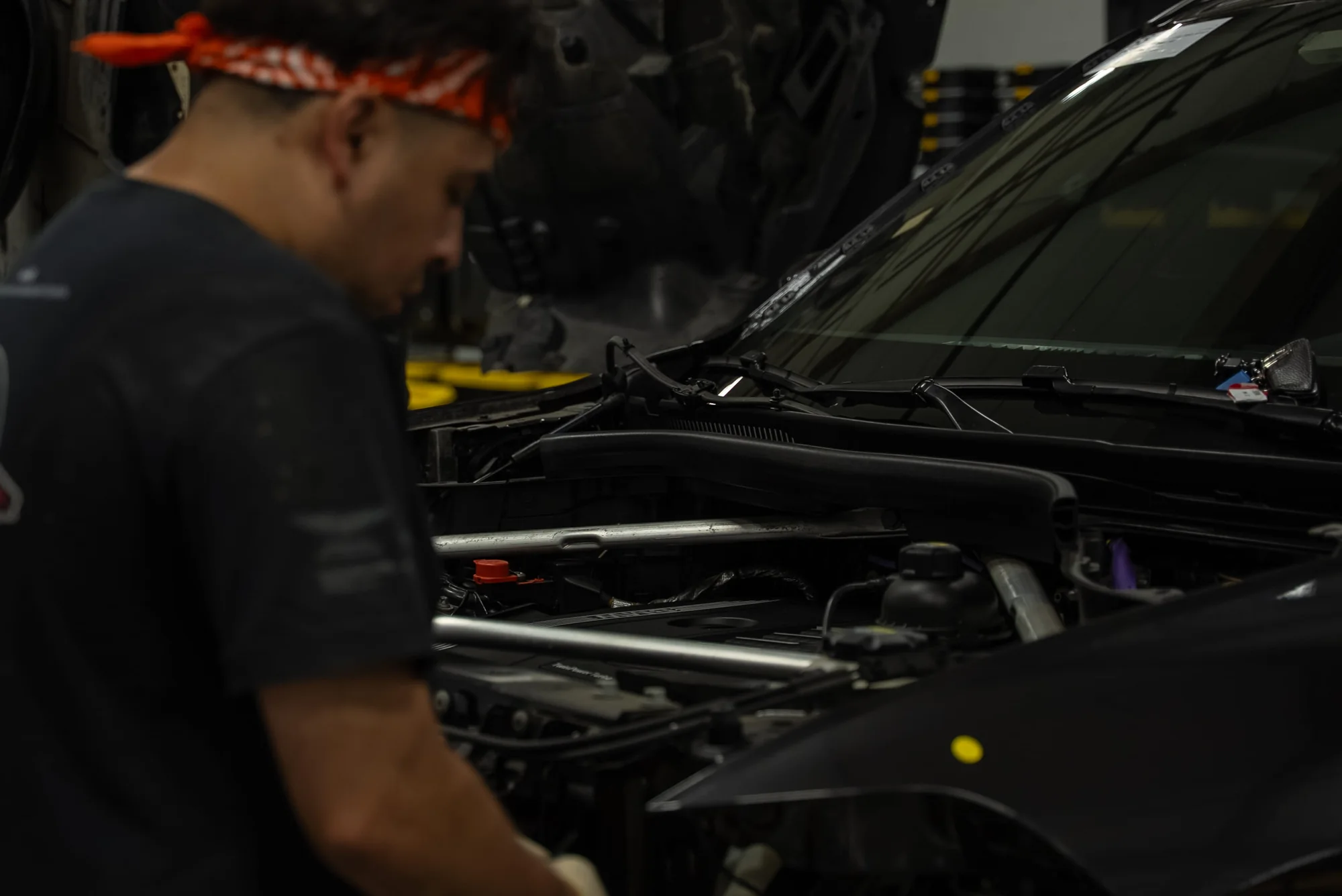 Body Builders Automotive technician working on a vehicle structure